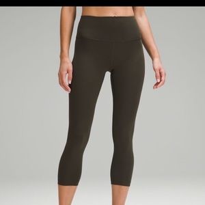 Lululemon align 21” EUC dark olive leggings